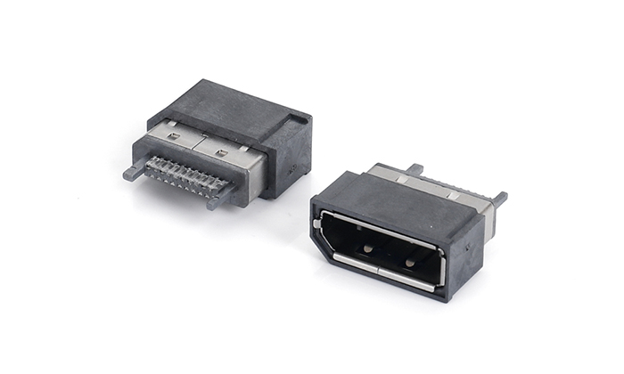 DP 180度母座焊線式加錫鐵殼有護套 DTF20S-11SN-28P0