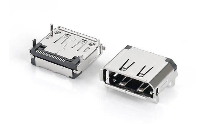 DP SMT 反向母座 有卷邊銅殼 DRF20U-11BN-18R0