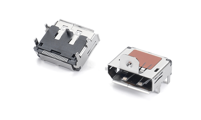 DP SMT直腳有柱M2螺絲孔(H2.72)貼麥拉銅殼 DSF20U-11BN-68R1