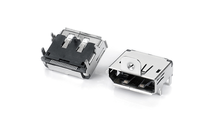 DP SMT直腳有柱M2螺絲孔(H2.72)銅殼 DSF20U-11BN-68R0