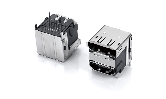 DP+HDMI 90度 DIP HDMI腳間距15.70有柱 PHC39L-11AN-31P0