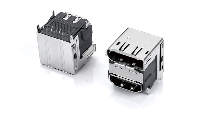 DP+HDMI 90度 DIP HDMI腳間距16.50無(wú)柱 PHC39L-11AN-41P0