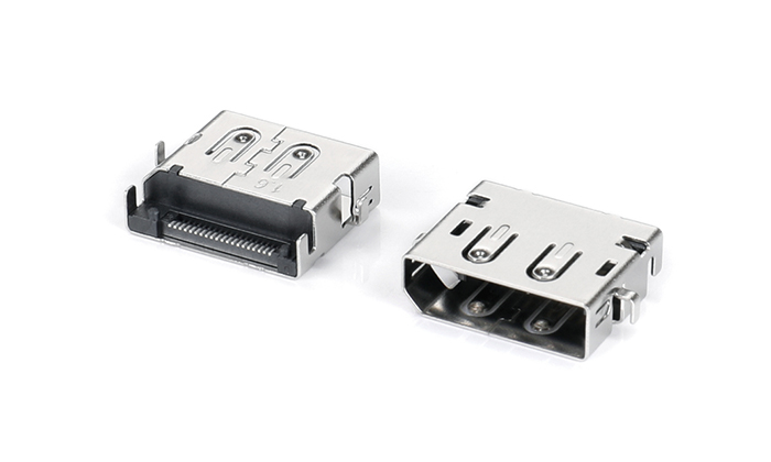 沉板式DP SMT 母座304外殼無翻邊 H1.6 DUF20U-11AN-18R0