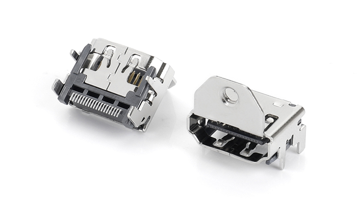 HDMI? AF SMT 2.1 帶M3鎖孔H=11.33銅殼鍍鎳 HAF19U-11BN-C8R0