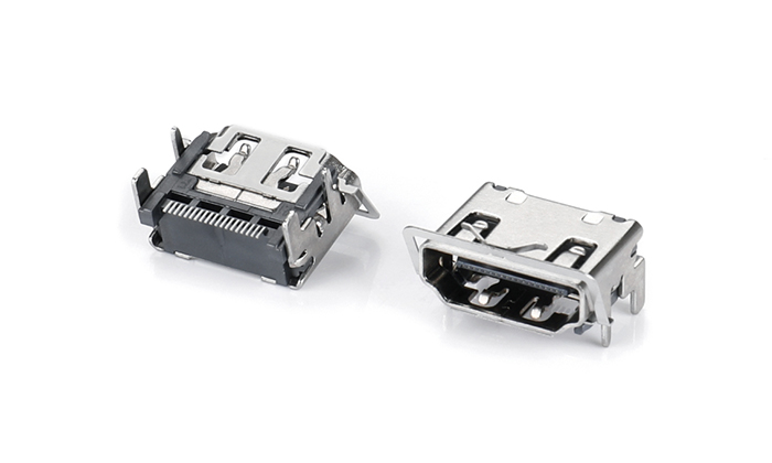 HDMI? AF SMT 2.1帶彈片E款鐵殼鍍鎳  HAF19U-11SN-D8R0