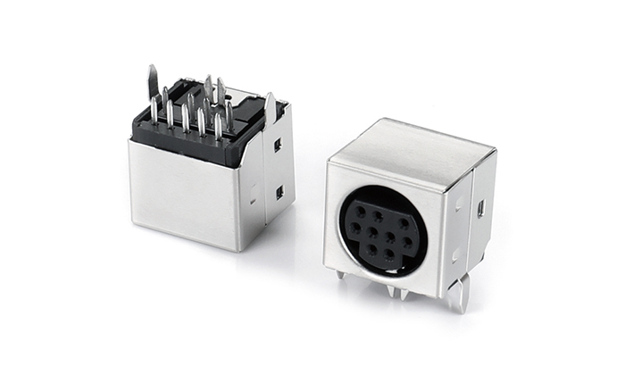 MINI DIN 9PIN 無彈黑色 MNF09L-21DN-11P0